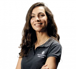 Yanina Alves, fisioterapeuta na Fisiomanual
