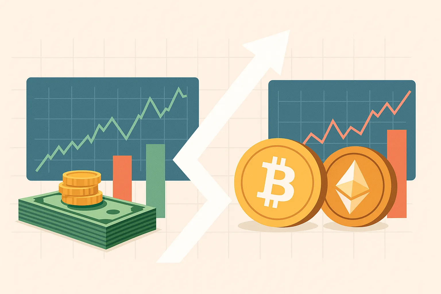 Cripto Vs Ações