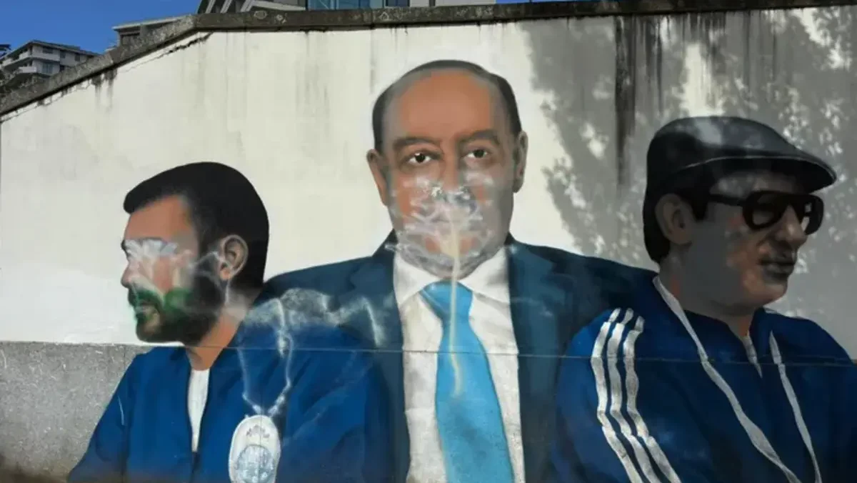 Mural Danificado Estádio Dragão