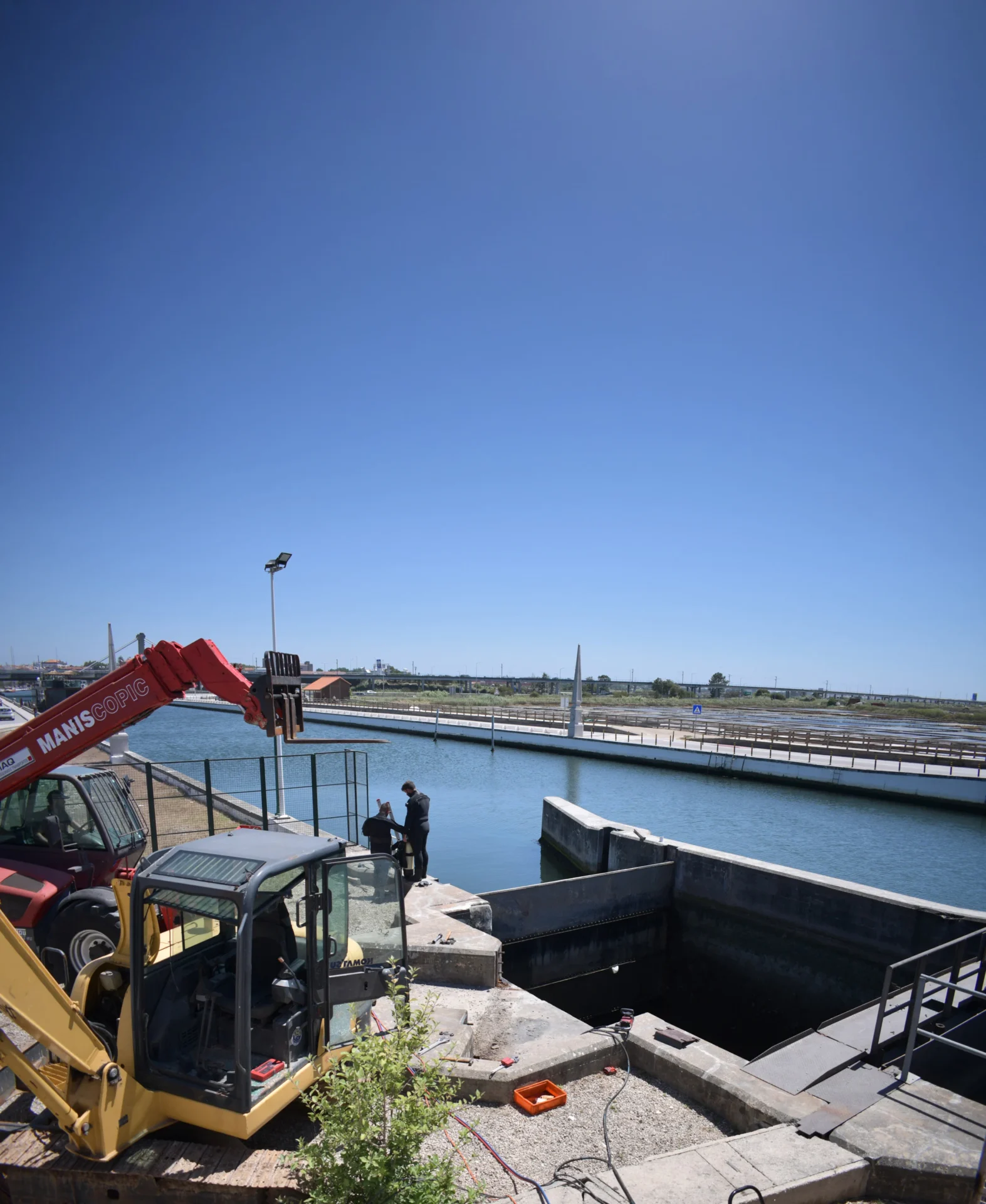Obras Nas Comportas Da Eclusa Aveiro